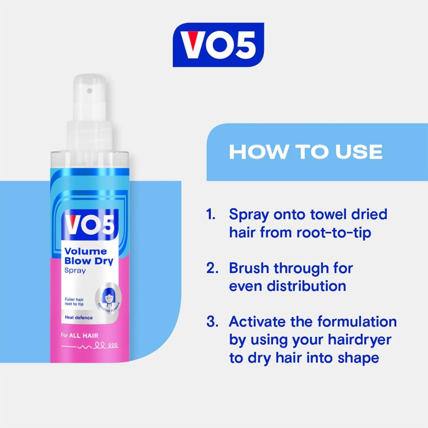 VO5 Volume Blow-Dry Spray, 200ml