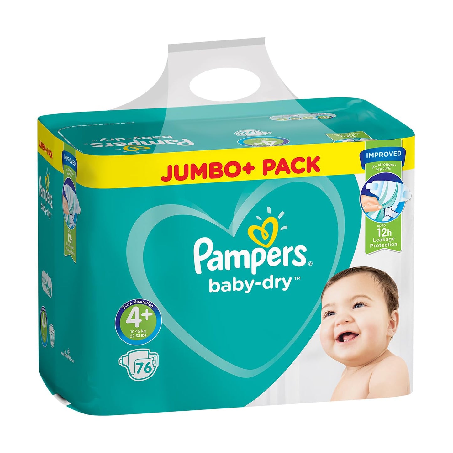 Pampers Baby Dry Nappies, Size 4 Plus