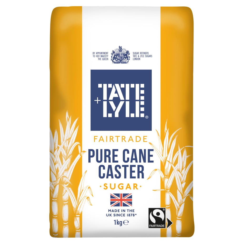 Tate & Lyle Fairtrade Caster Sugar 1 kg (Pack of 5)