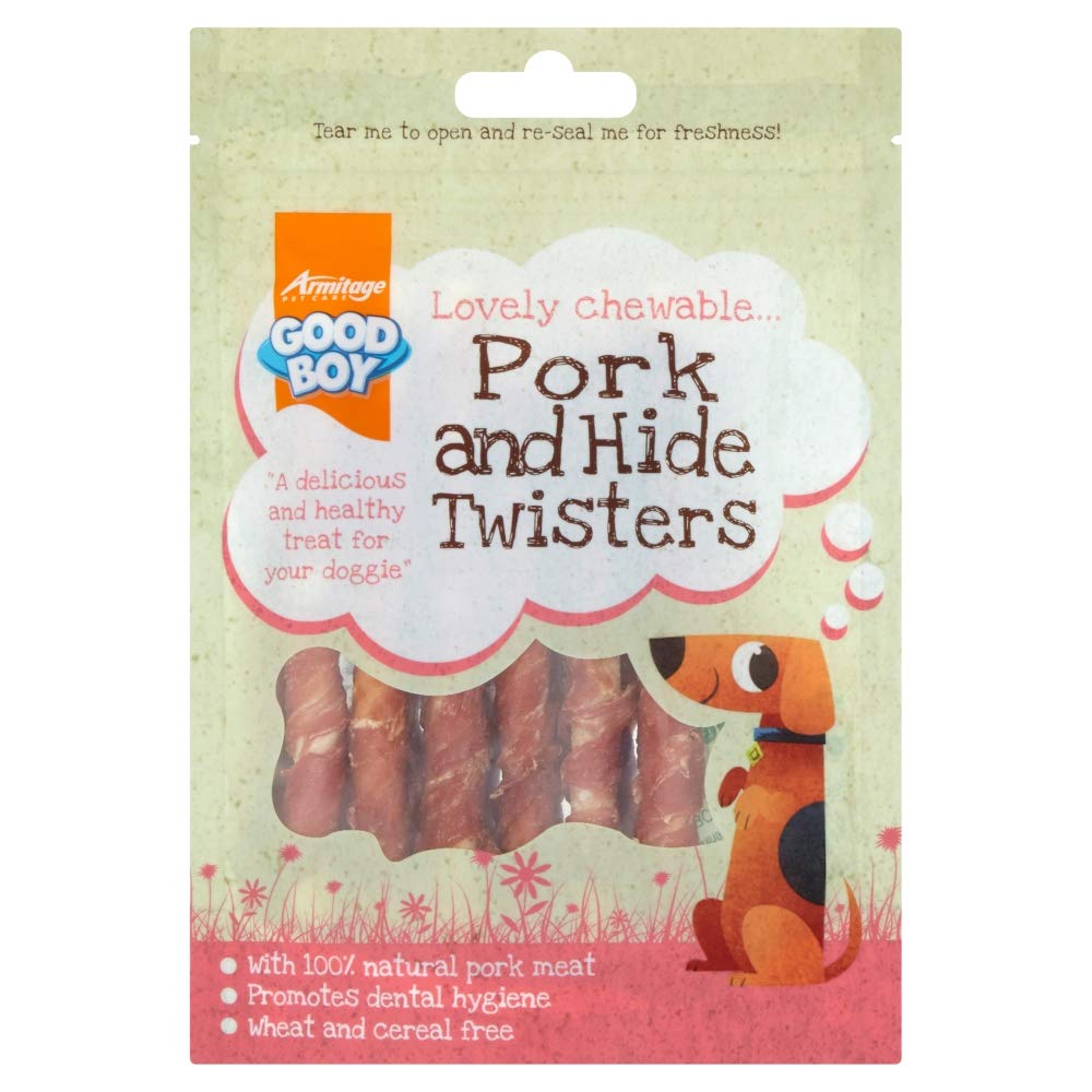 Good Boy Pork And Hide Twisters, 60g