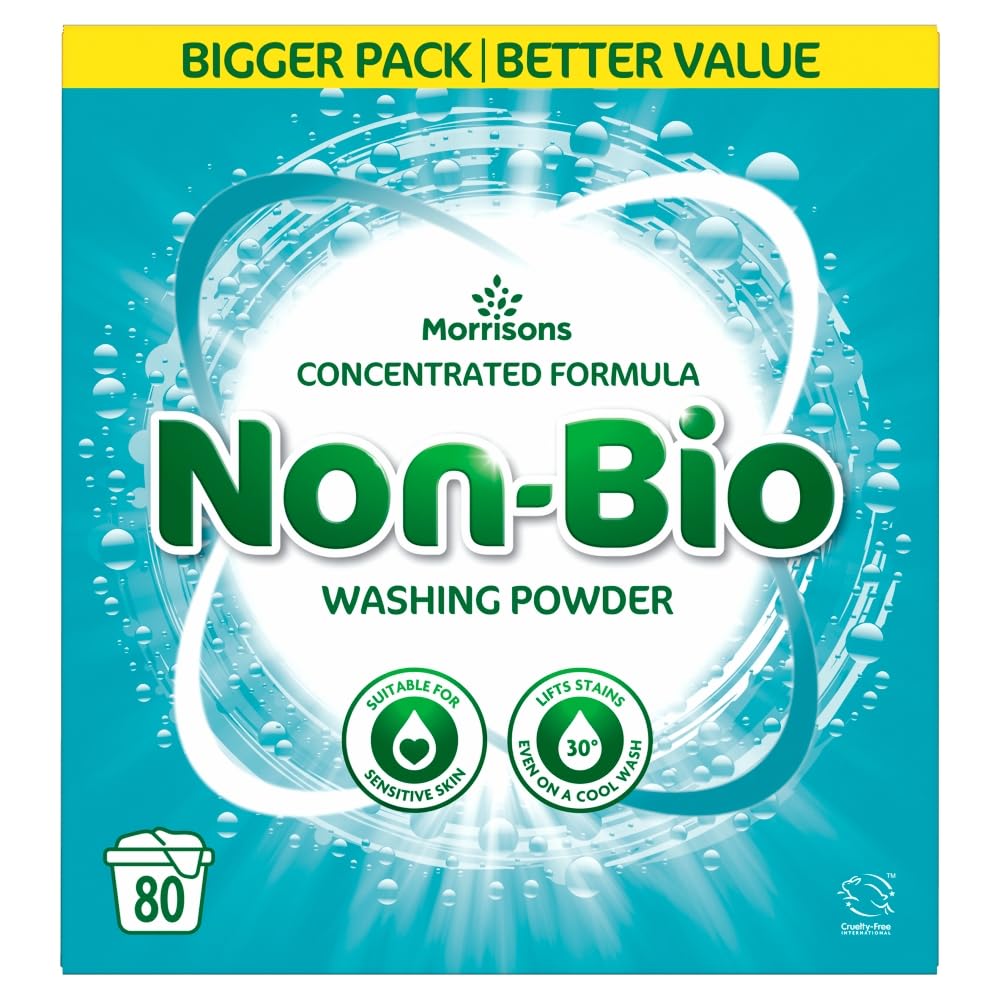 Morrisons Non Bio Laundry Powder 80 Washes 4kg