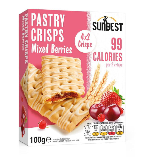 Sunbest 4 Pack Pastry Crisps Mixed Berry