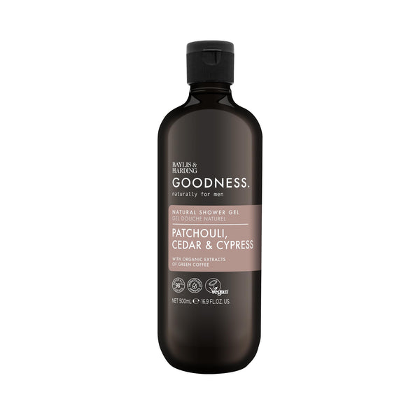 Baylis & Harding Goodness Mens Shower Gel - Patchouli, Cedar & Cypress 500ml