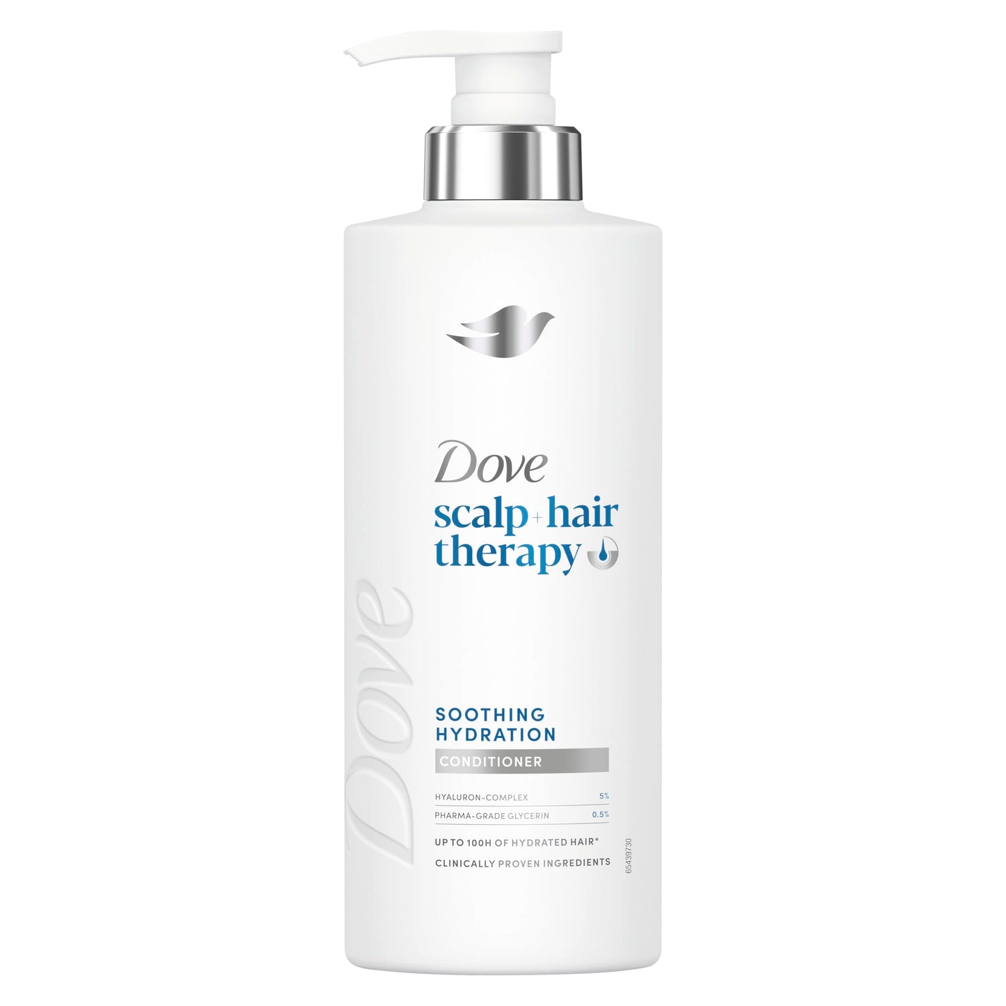 Dove Scalp + Hair Therapy Soothing Hydration Conditioner hair care with Hyaluron-Complex and Pharma-Grade Glycerin for up to 100 hours of hydrated hair