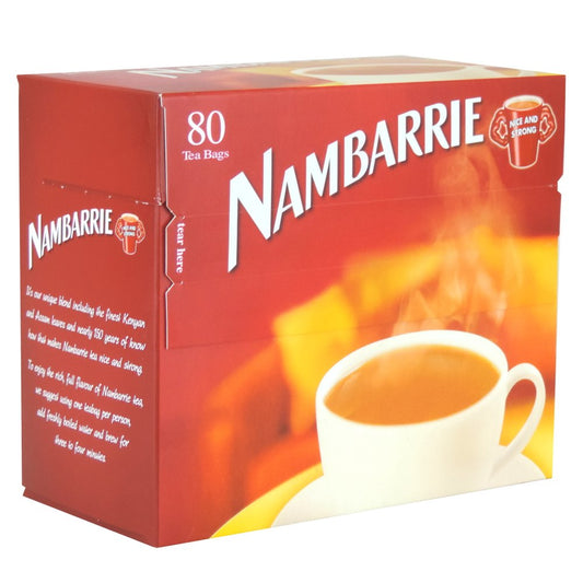 Nambarrie Tea 80 Tea Bags 100% Black Tea