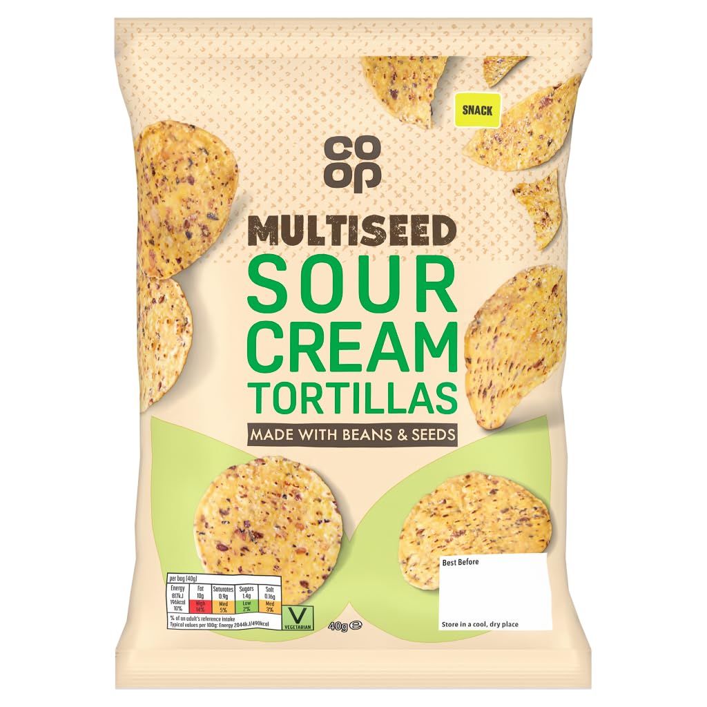 Co-op Multiseed Sour Cream Tortillas 40g
