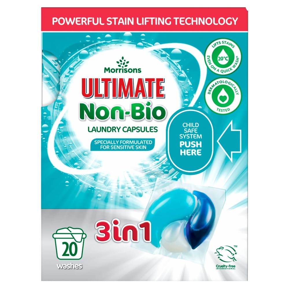 Morrisons Laundry Capsules Non Bio 20 Washes