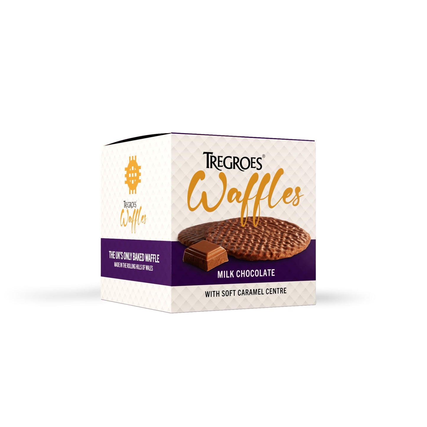 Tregroes Waffles - Milk Chocolate Toffee Waffles - Delicious and UK Baked - 6 x 6 waffles