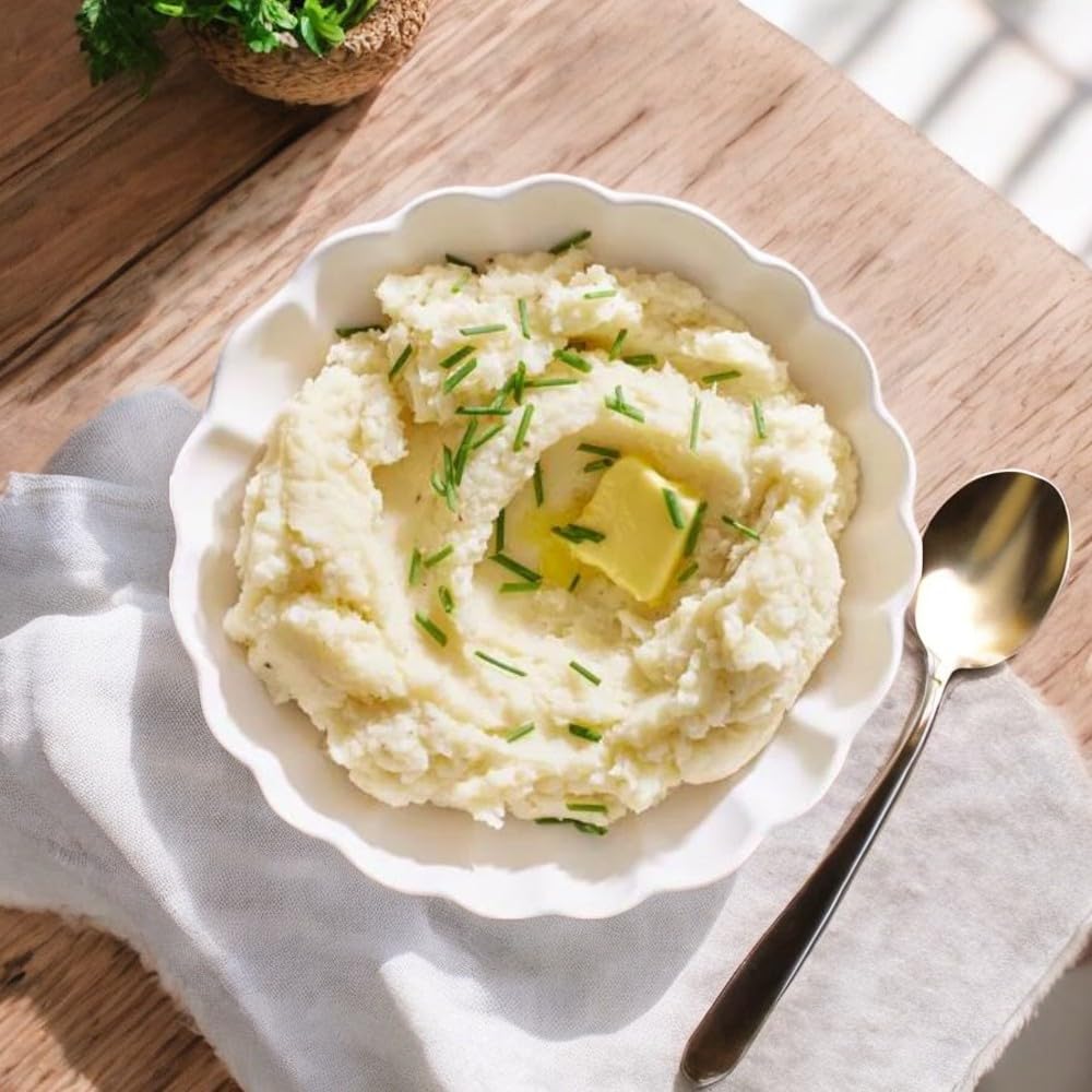 Reeva Mashed Potato Pots Halal Certified Instant mashed Potatoes 40g (Pack of 6) + FabFinds Mug