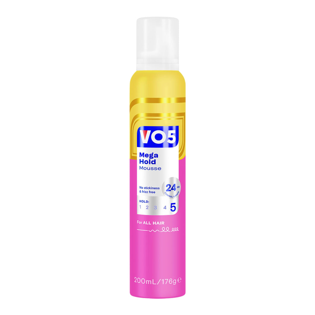 VO5 Mega Hold Mousse, 200ml