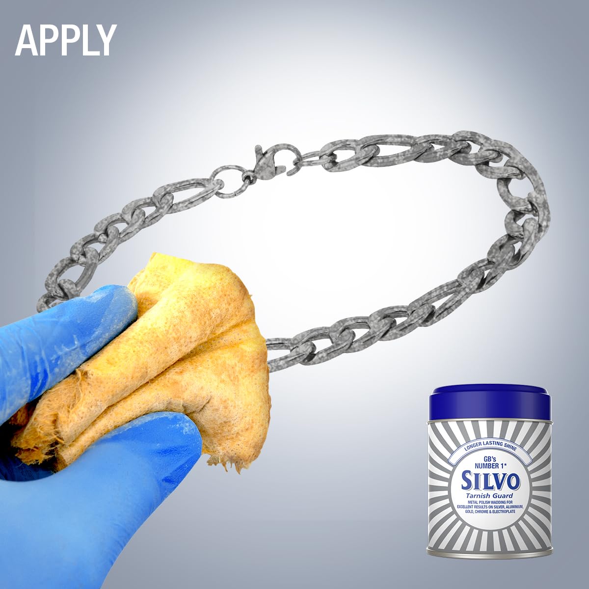 Silvo Wadding Tarnish Guard, 75g – Ideal for Jewelry, Cutlery, Platters