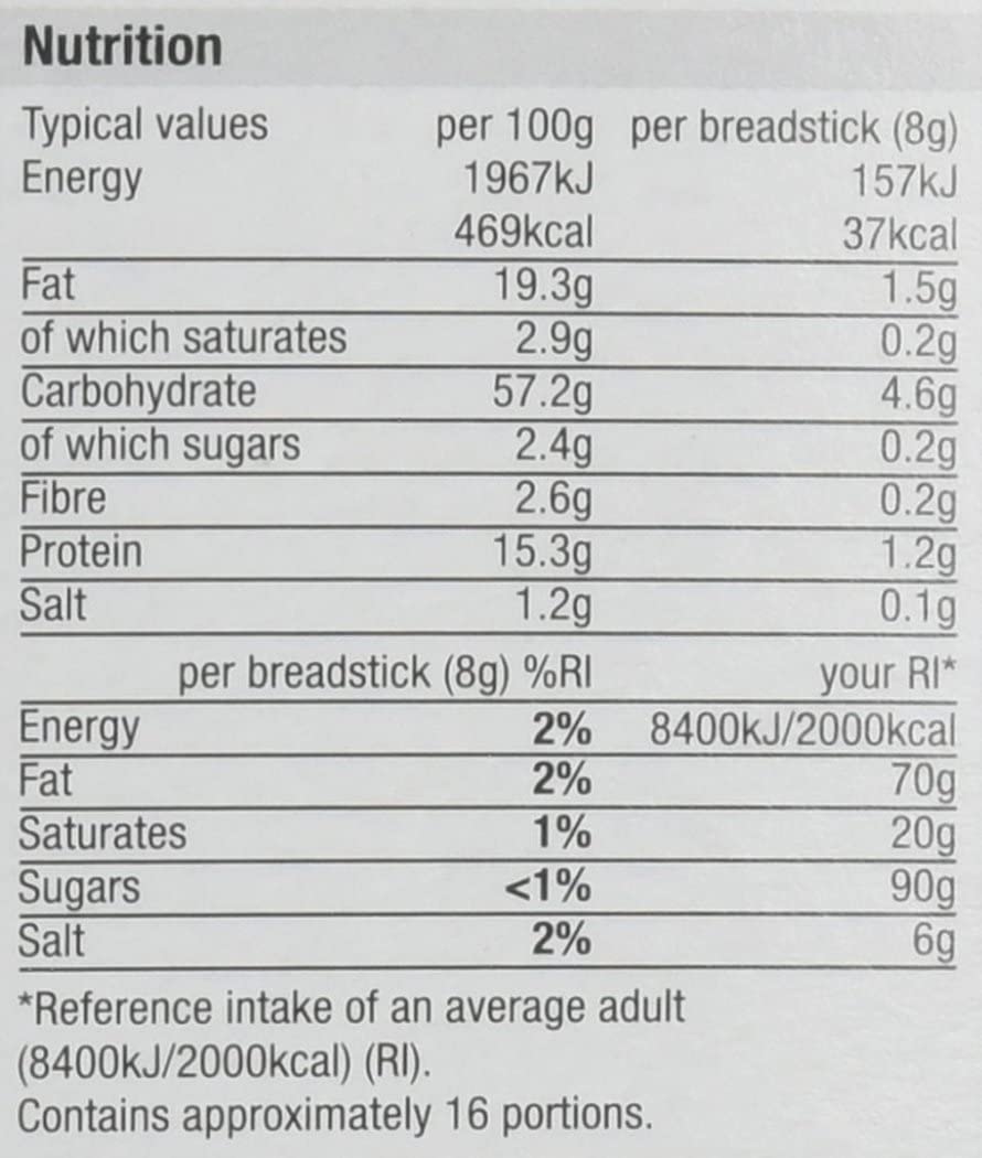 Morrisons Italian Breadsticks, 125 g