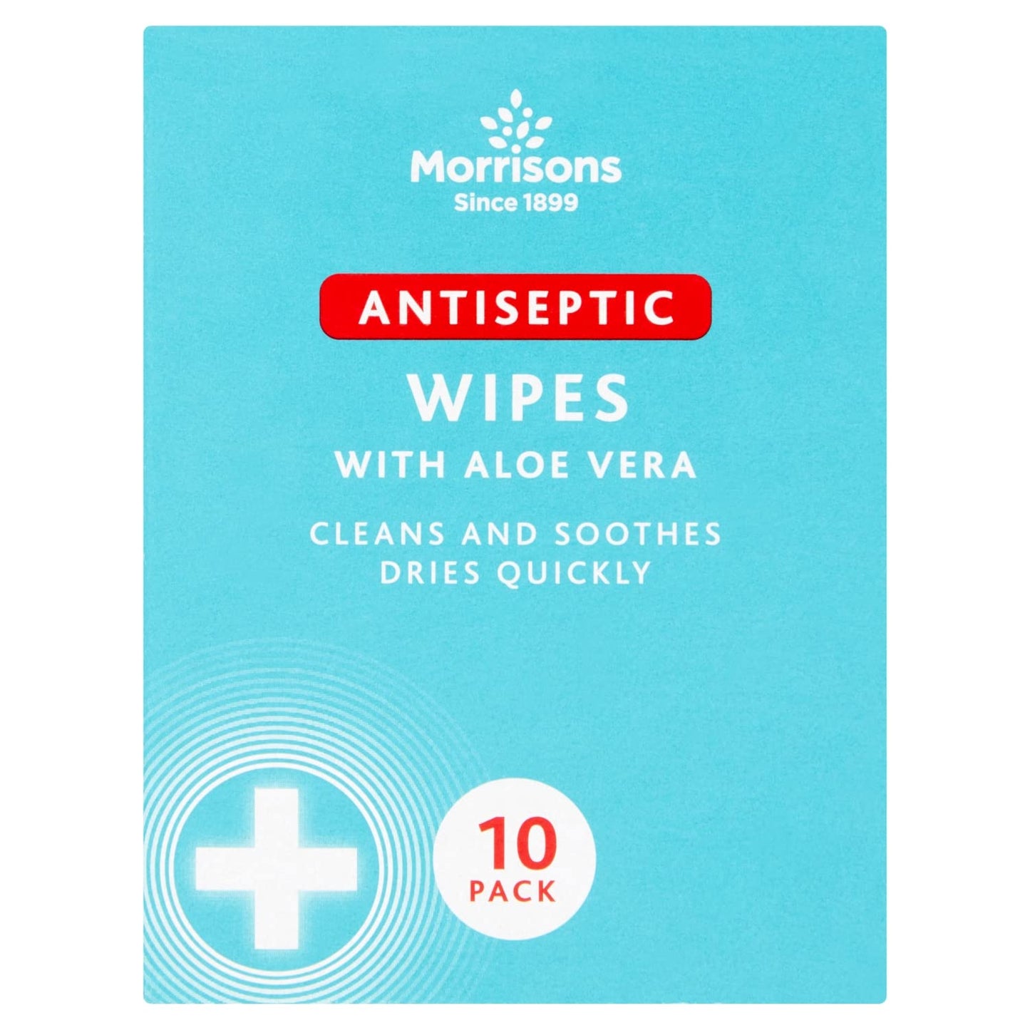 Morrisons Antiseptic Wipes, Pack of 10