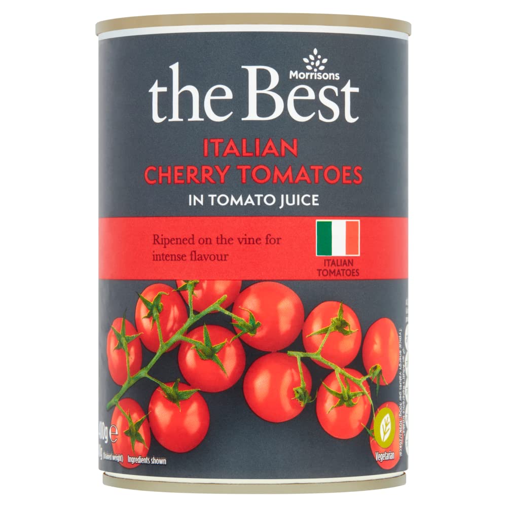 Morrisons The Best Tinned Cherry Tomatoes, 400 g (Pack of 1)