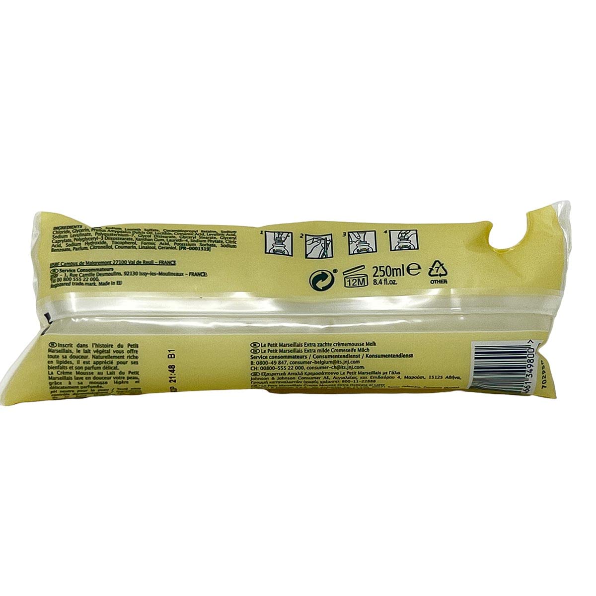 Le Petit Marseillais liquid soap with milk 250ml refill Pack
