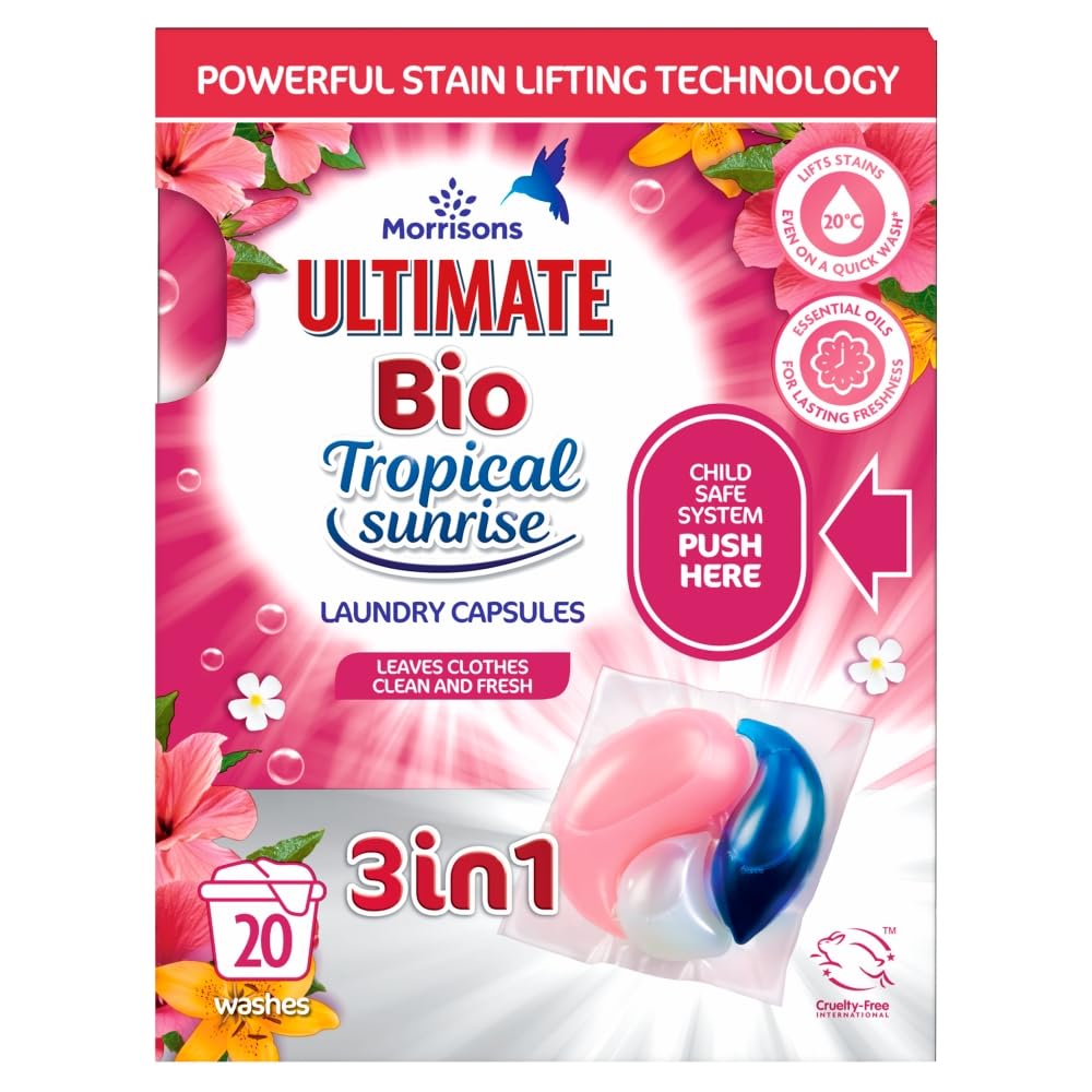 Morrisons Laundry Capsules Tropical Sunrise 20 Washes