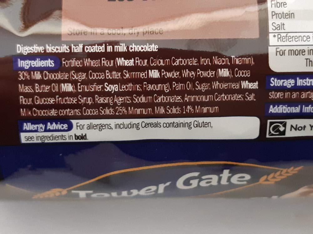 Tower Gate Milk Chocolate Digestive Biscuits 300g