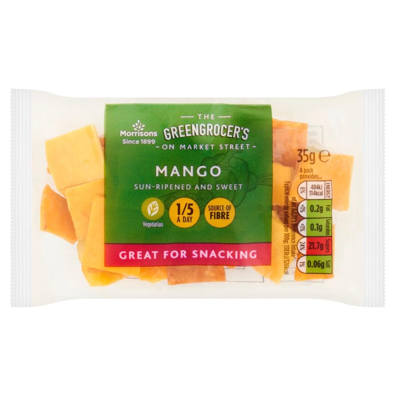 Morrisons Dried Mango, 35g
