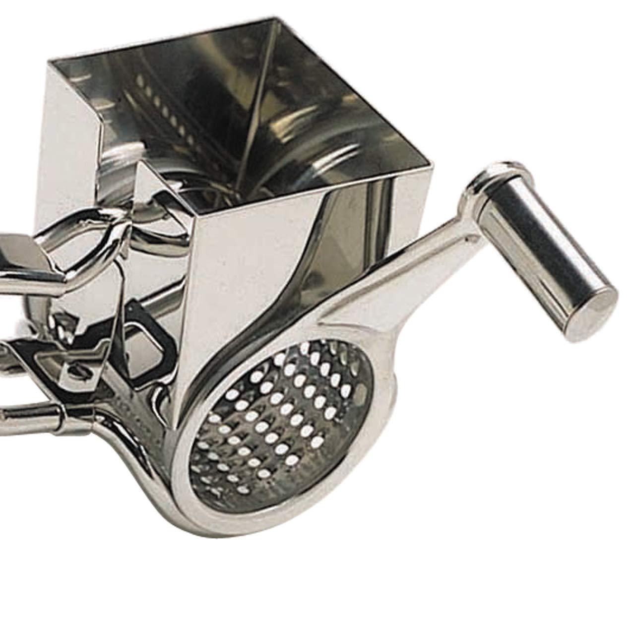 MasterClass Deluxe Stainless Steel Rotary Cheese Grater, Silver