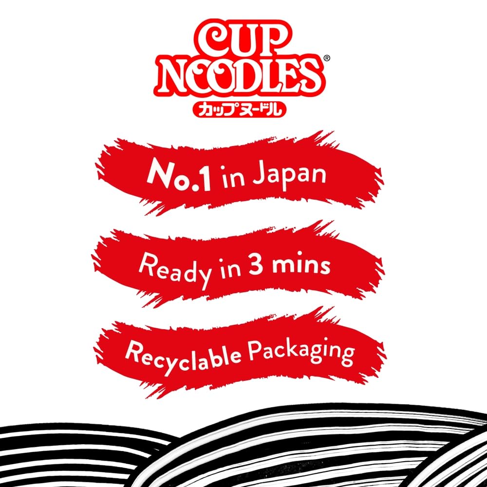 NISSIN Cup Noodles Soba Wok Style Sukiyaki Beef Flavoured Instant Noodles, 89 g Pot (Pack of 8)