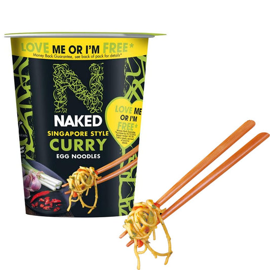 Naked Singapore Style Curry Egg Noodles Pot 78g