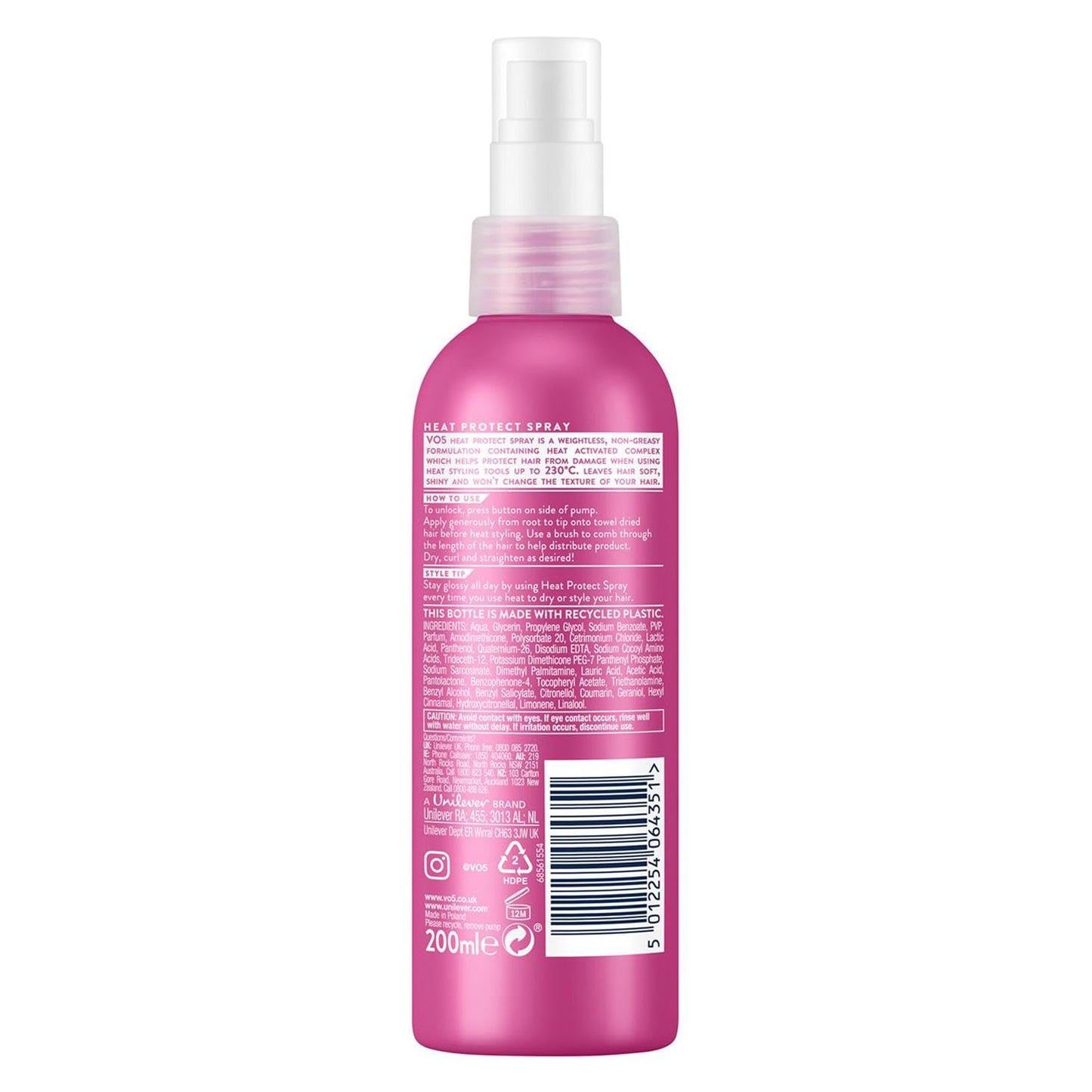 VO5 Heat Protect Spray 200ml