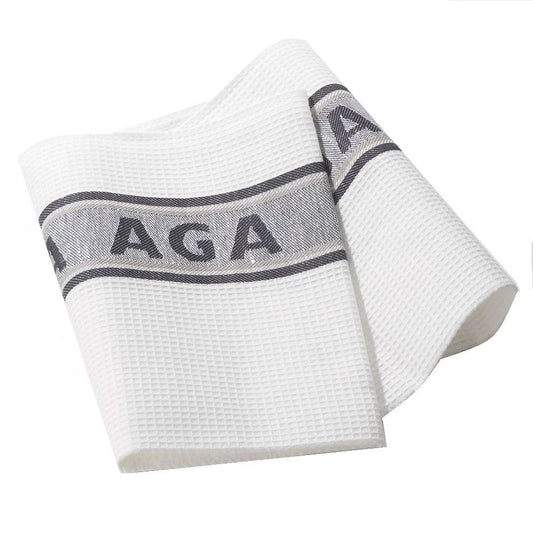 Aga White Traditional Tea Towel