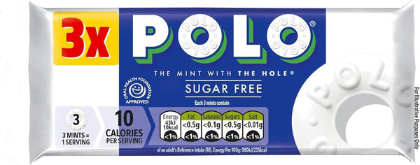 Polo Sugar Free Mints Tube, Pack of 3
