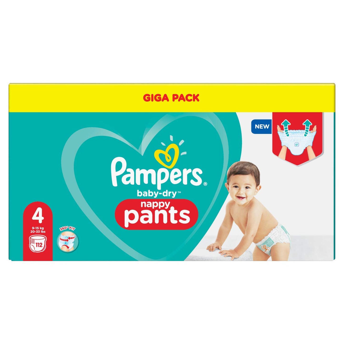 Pampers 81714239 Baby-Dry Pants Nappy Pants White