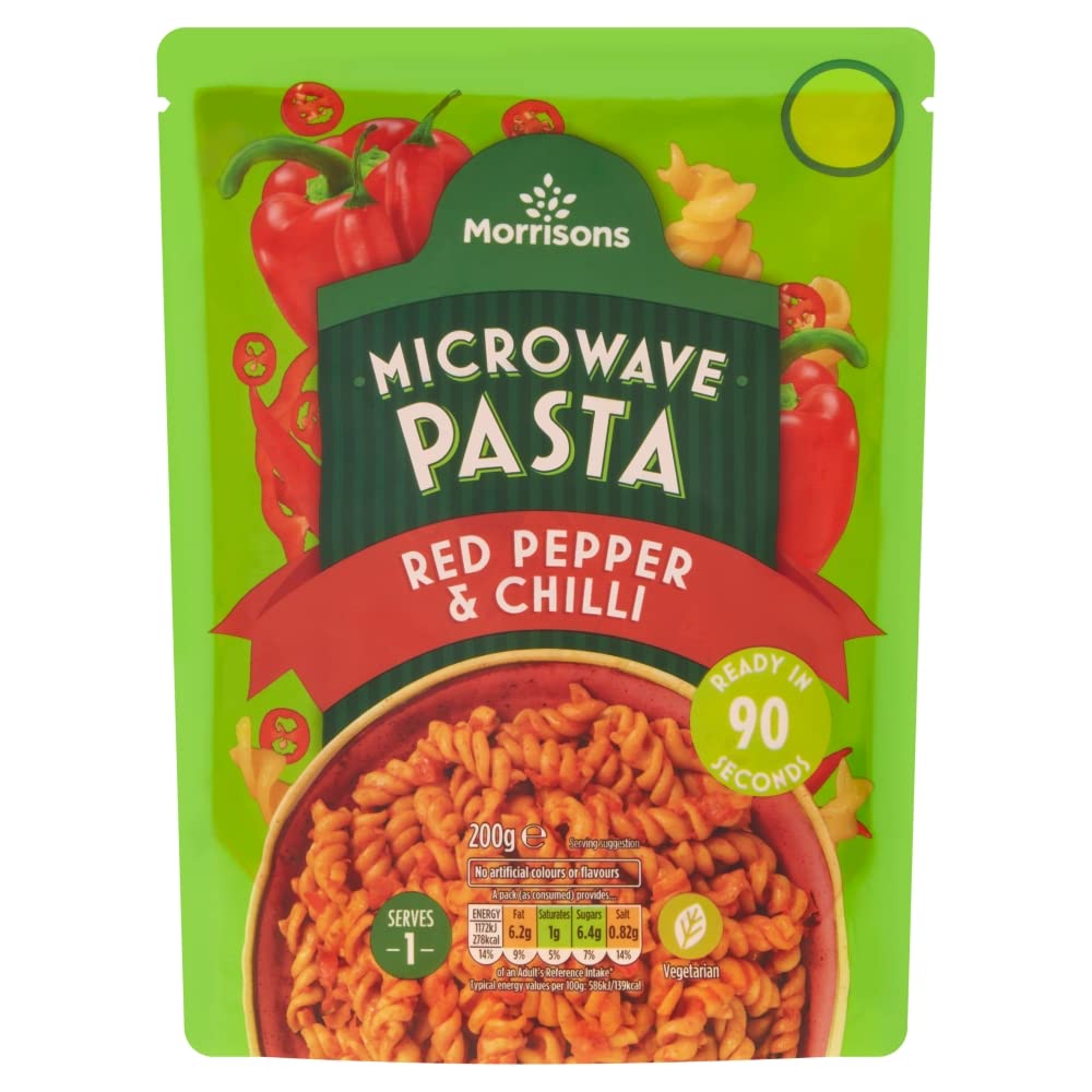 Morrisons Microwave Pasta Red Pepper & Chilli, 200g