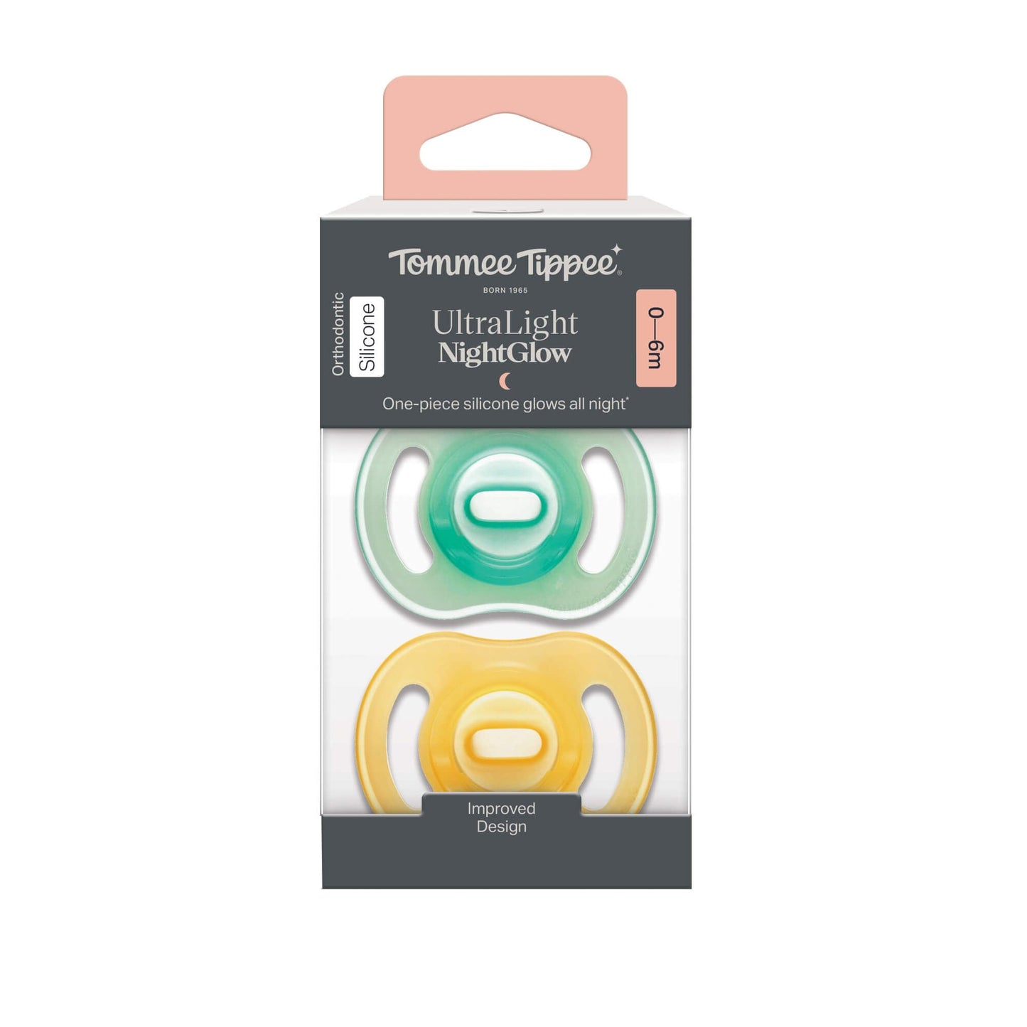 Tommee Tippee NightGlow Soothers 0-6 Months