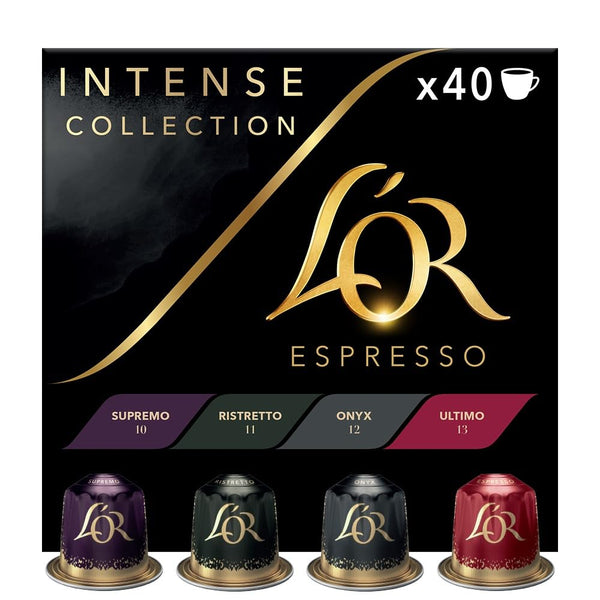 L'OR Espresso Intense Assortment Coffee Pods, Pack of 40