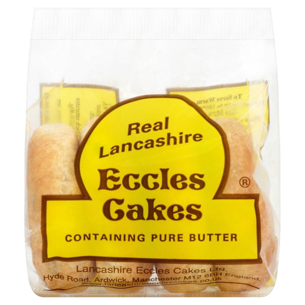 Real Lancashire 4 Eccles Cakes, 200g