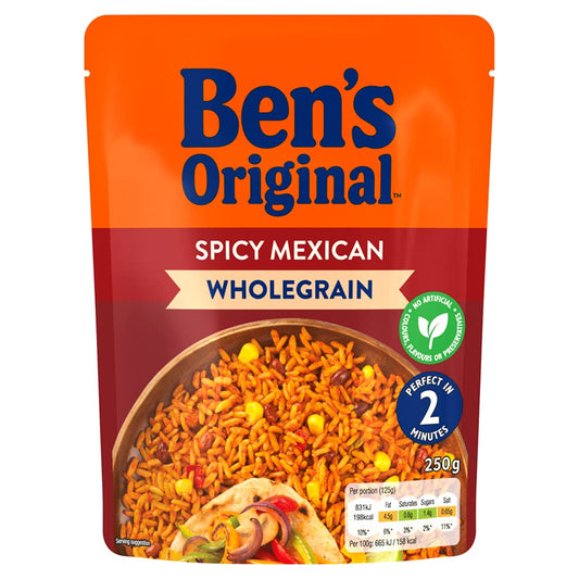 Ben's Original Wholegrain Spicy Mexican Microwave Rice 220g