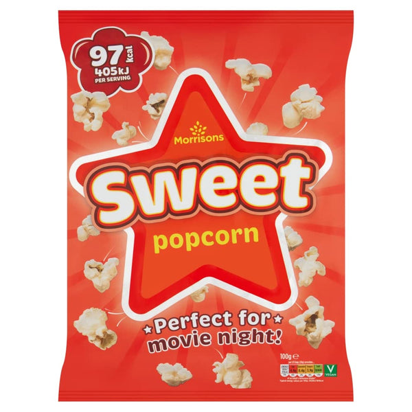 Morrisons Sweet Popcorn, 100g