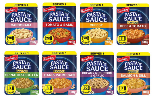 Batchelors Pasta 'n' Sauce Variety Pack, Serves 1