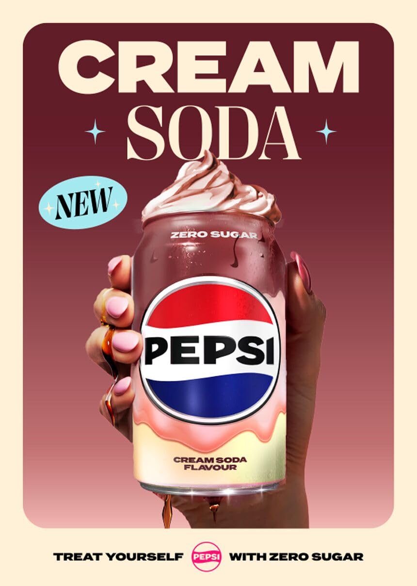Pepsi Cream Soda 330ml Can (Pack of 24)