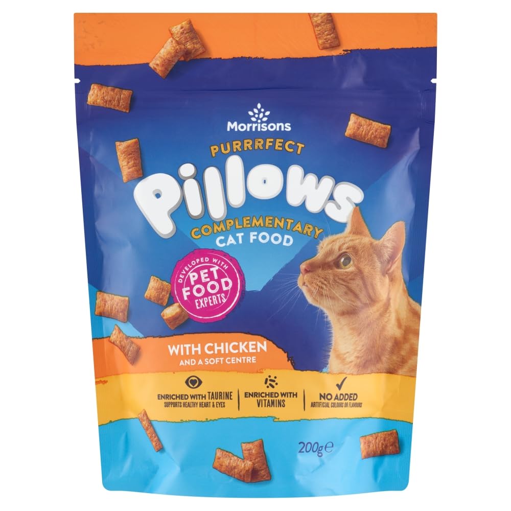 Morrisons Cat Snack Pillows with Chicken 200g