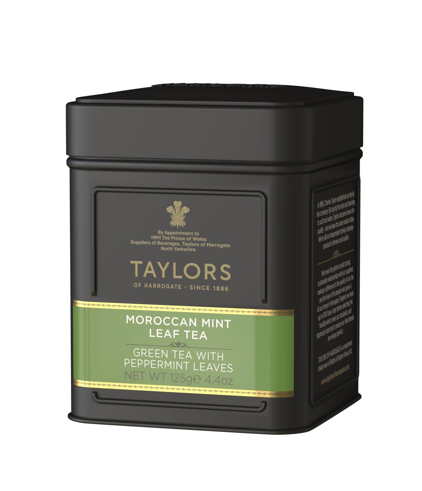 Taylors of Harrogate Moroccan Mint Green Leaf Tea Caddy 125g