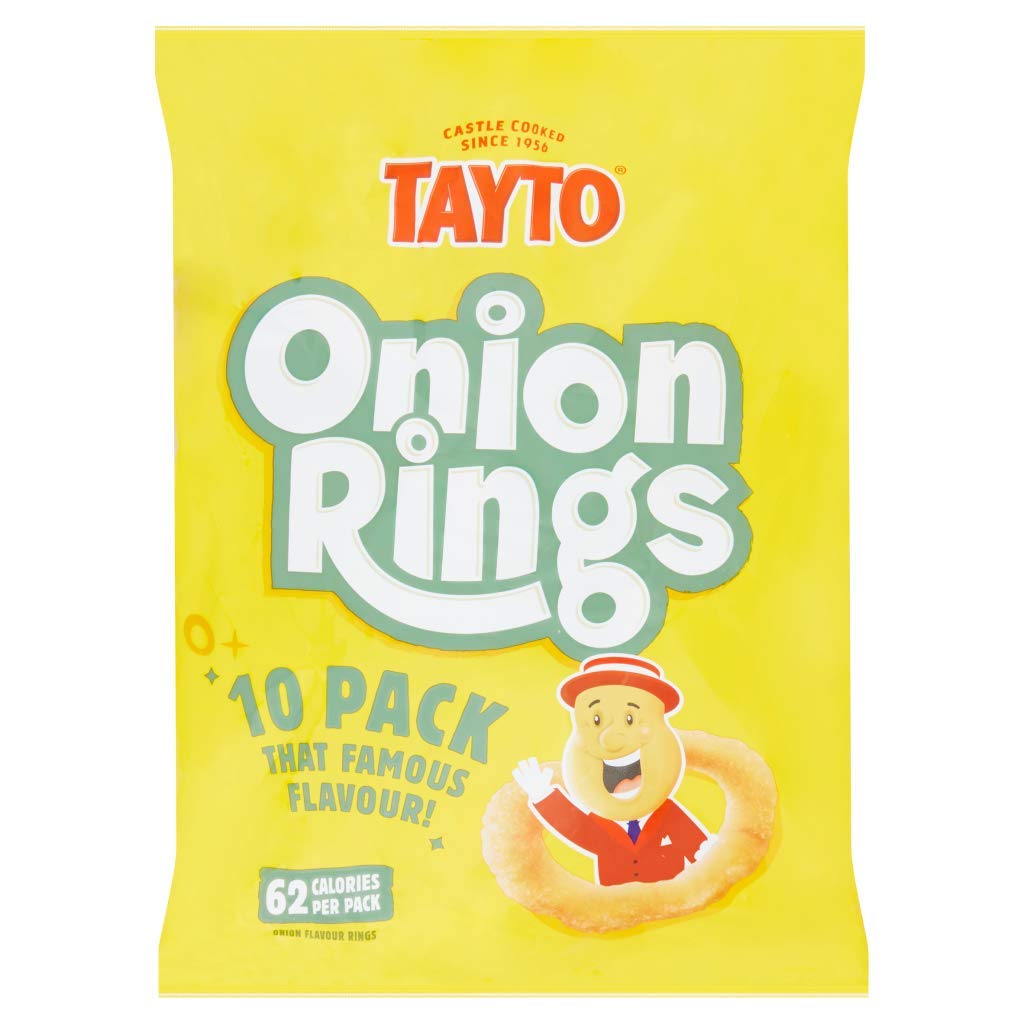 Tayto Onion Rings Potato Snack, 10 x 13g