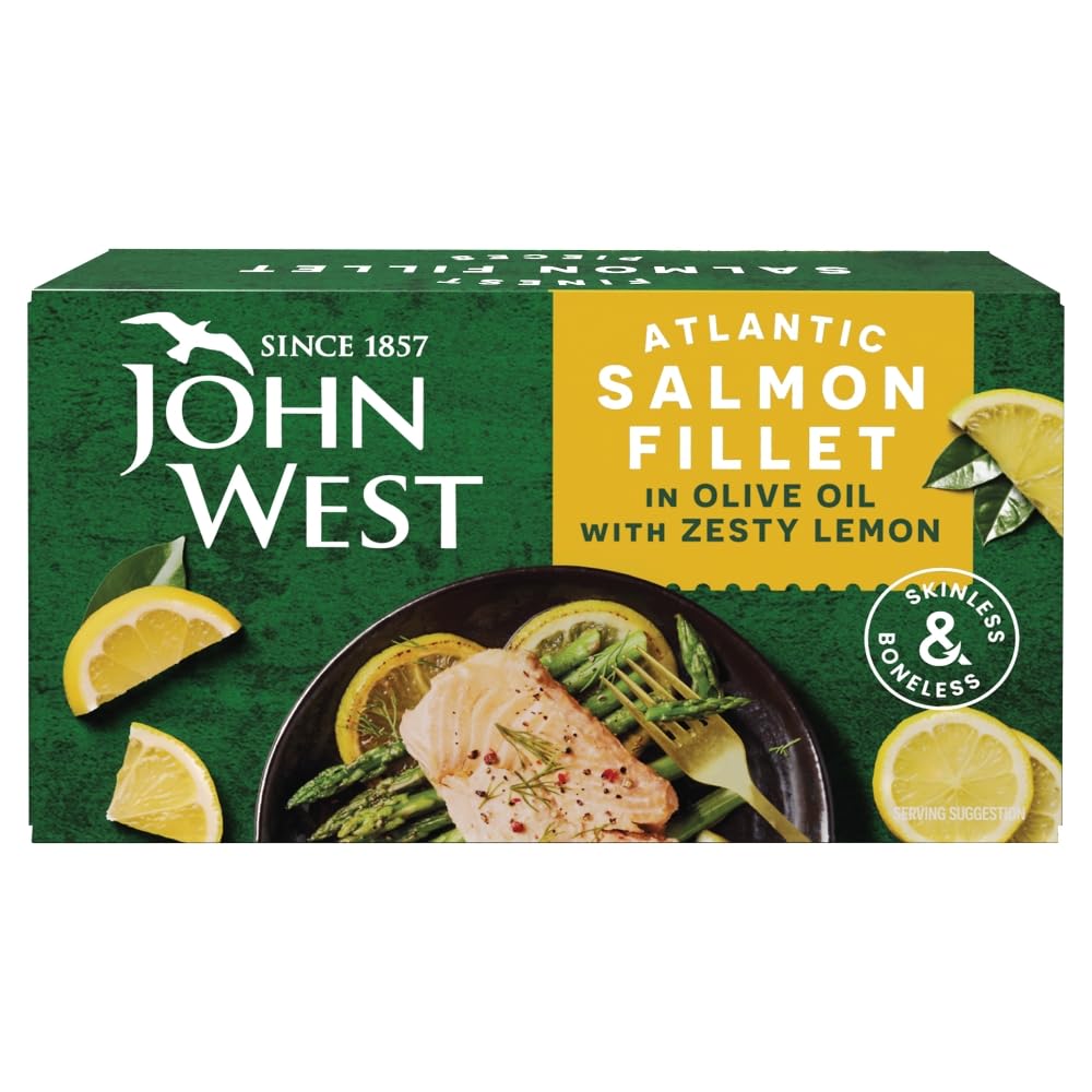 John West Atlantic Salmon Skinkless & Boneless Lemon 115g