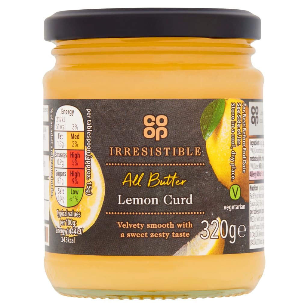 Co-op Irresistible All Butter Lemon Curd, 320g