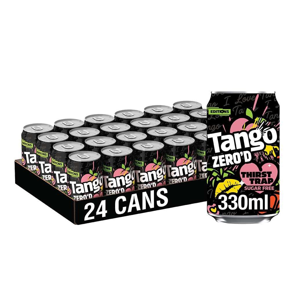 Tango Zero'd Thirst Trap - Peach & Pineapple | 330ml | Can| 24 Pack