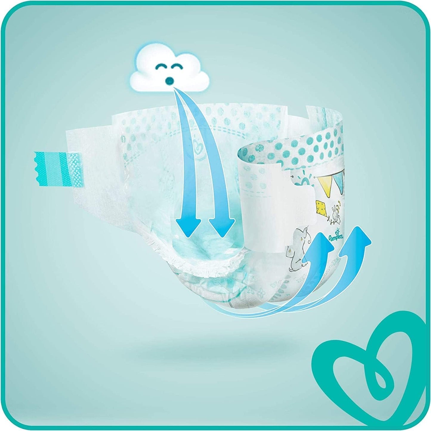 PAMPERS BABY-DRY SIZE 3 143 Nappies (6-10 kg)