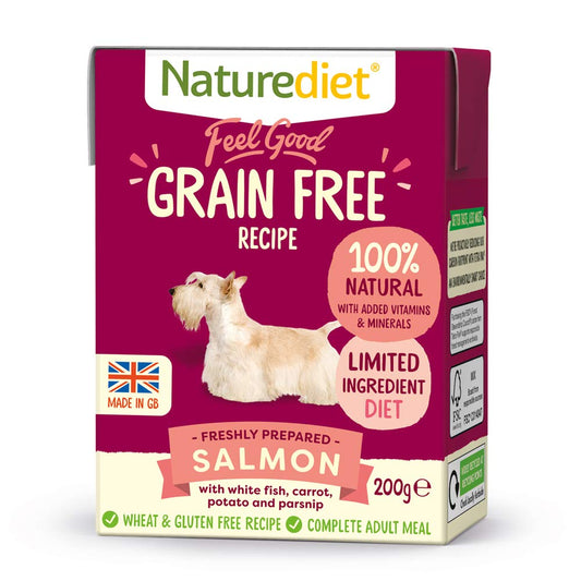Naturediet - Feel Good, Grain Free (Grain Free Salmon, 8 x 200g)
