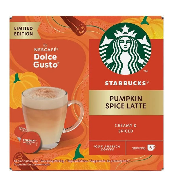 STARBUCKS Pumpkin Spice Latte by NESCAFÉ Dolce Gusto Coffee Pods x12 – Dark Roast