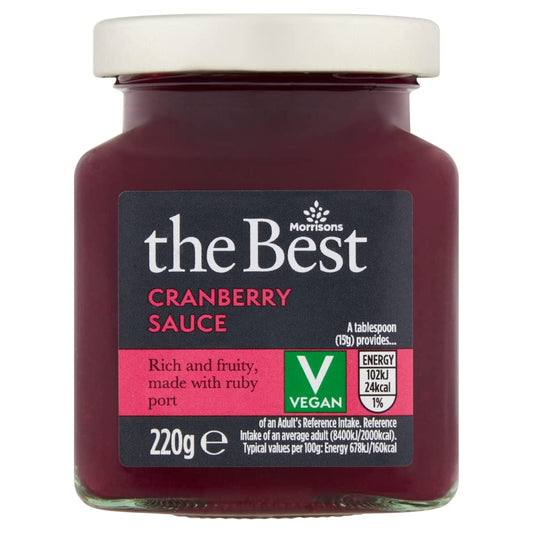 Morrisons The Best Cranberry Sauce with Port 220g