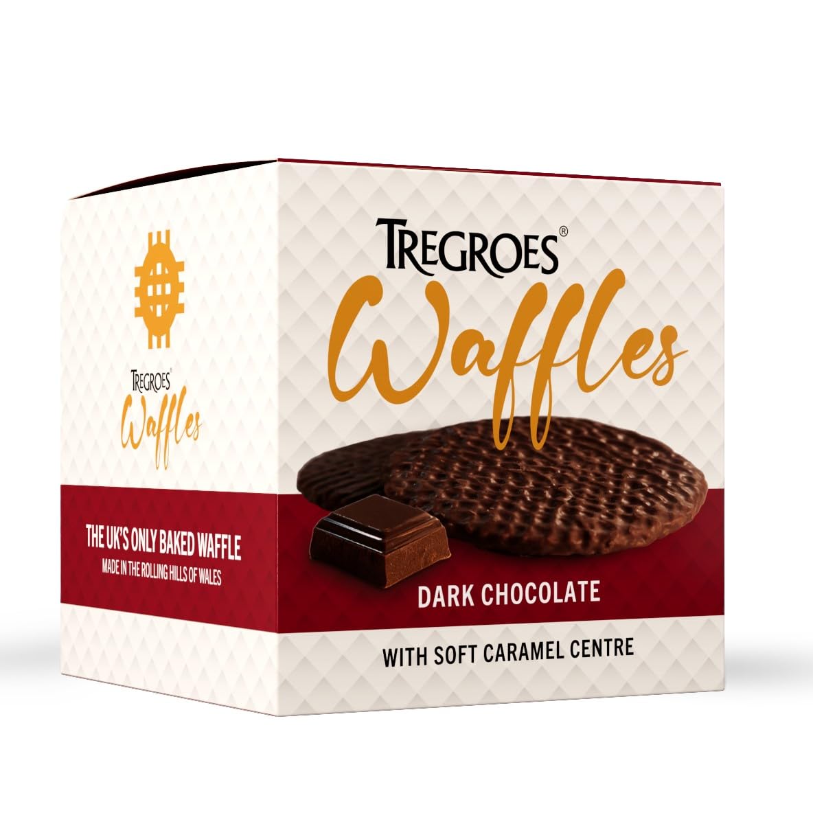 Tregroes Waffles Carton of 6 Dark Chocolate Waffles x 6