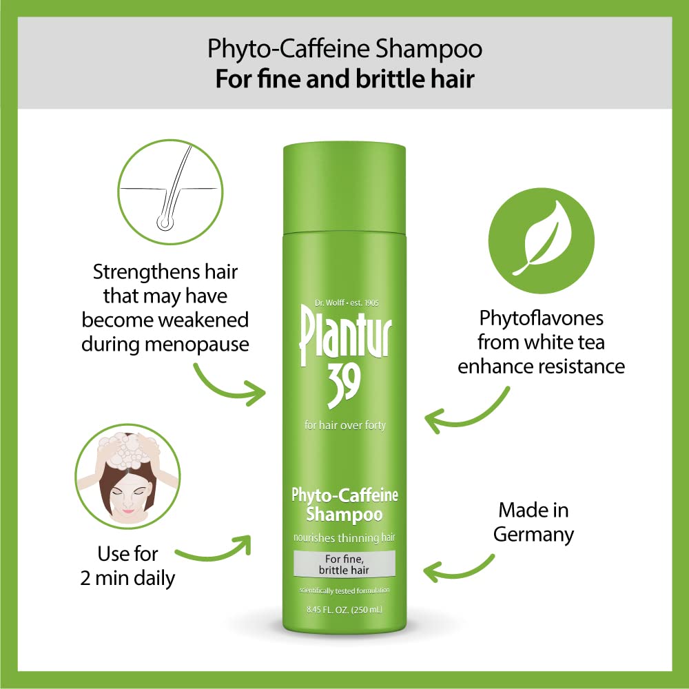 Plantur 39 for hair over forty phyto-caffeine shampoo, 250ml