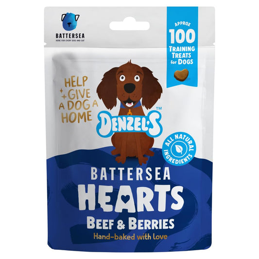 Denzel's Battersea Hearts For Dogs Beef & Berries 90g